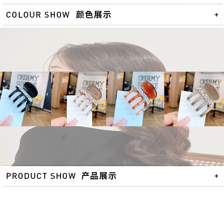 新款小众设计字母中号南瓜抓夹女三角形简约质感鲨鱼夹盘发发抓发详情26