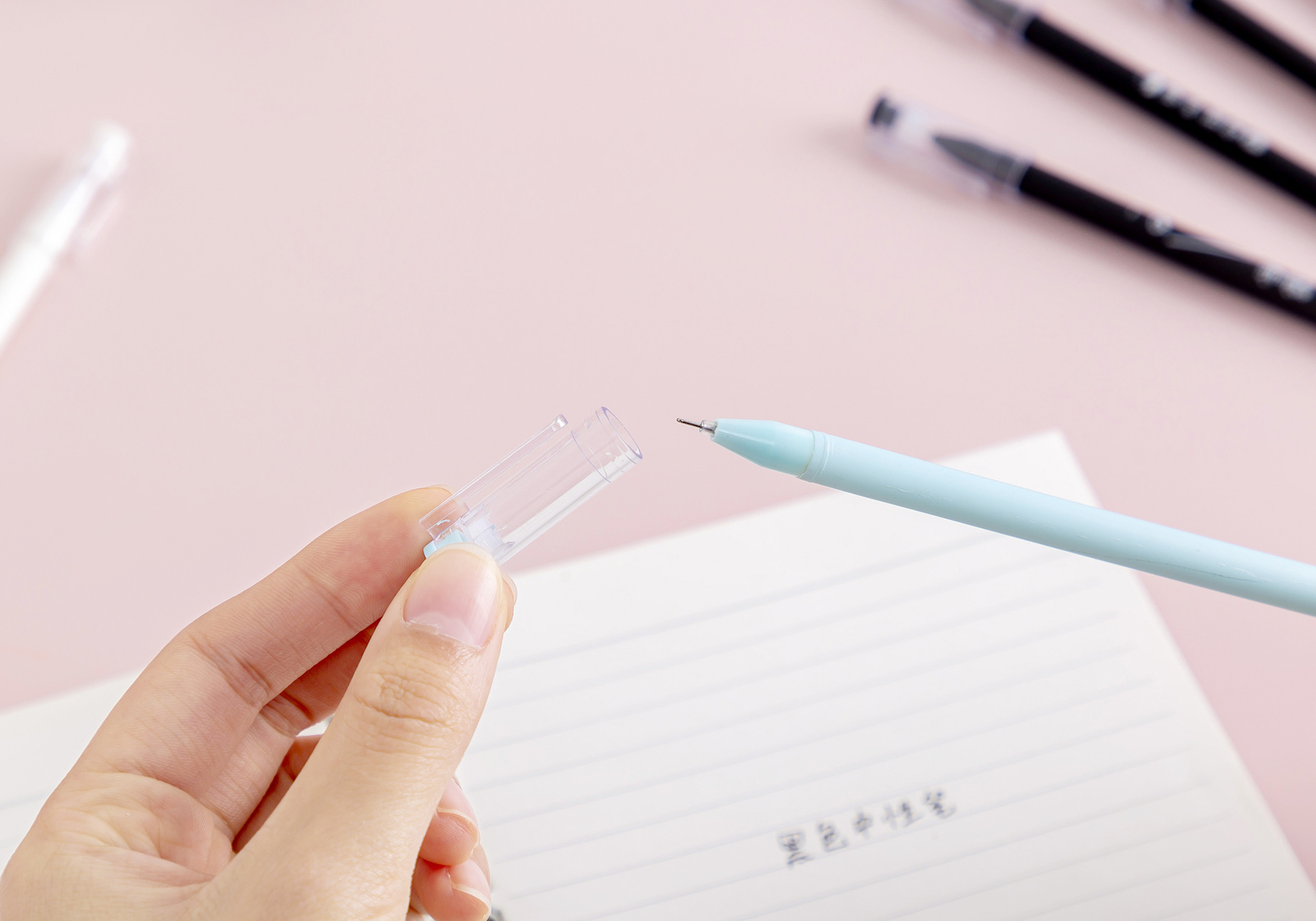 Special 682 Creative and personalized Text: Make friends with outstanding Students with gel pens, black student stationery, gel pen wholesale manufacturer pic 8