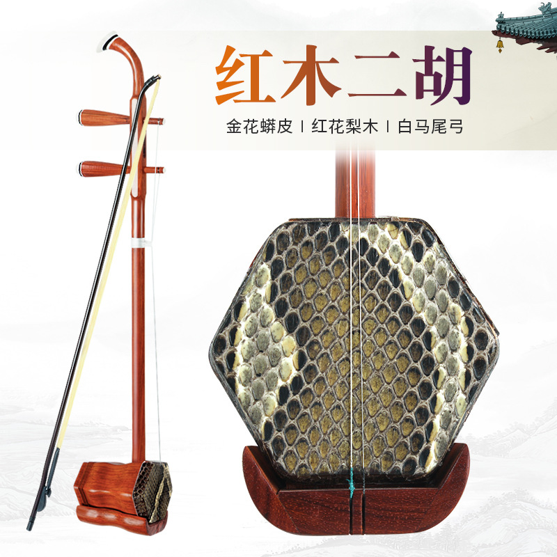 苏州二胡 官方正品初学者入门专业胡琴成人儿童民族乐器 灵岩二胡详情9
