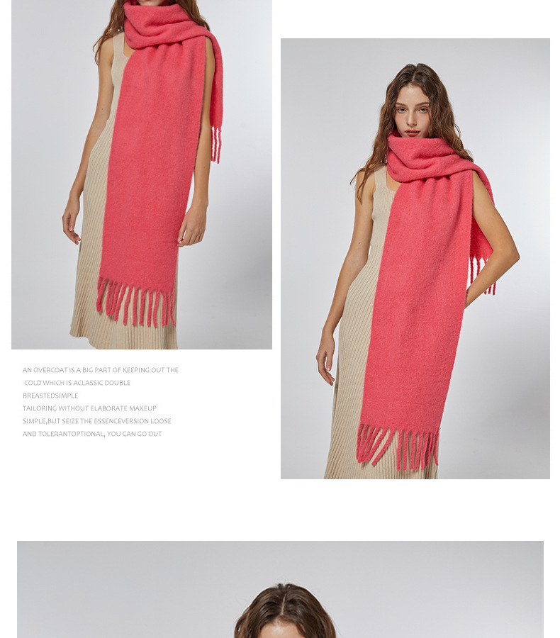 11色20%羊毛订纺纱线小众柔软温柔纯色羊毛围巾冬季防寒保暖围脖详情9