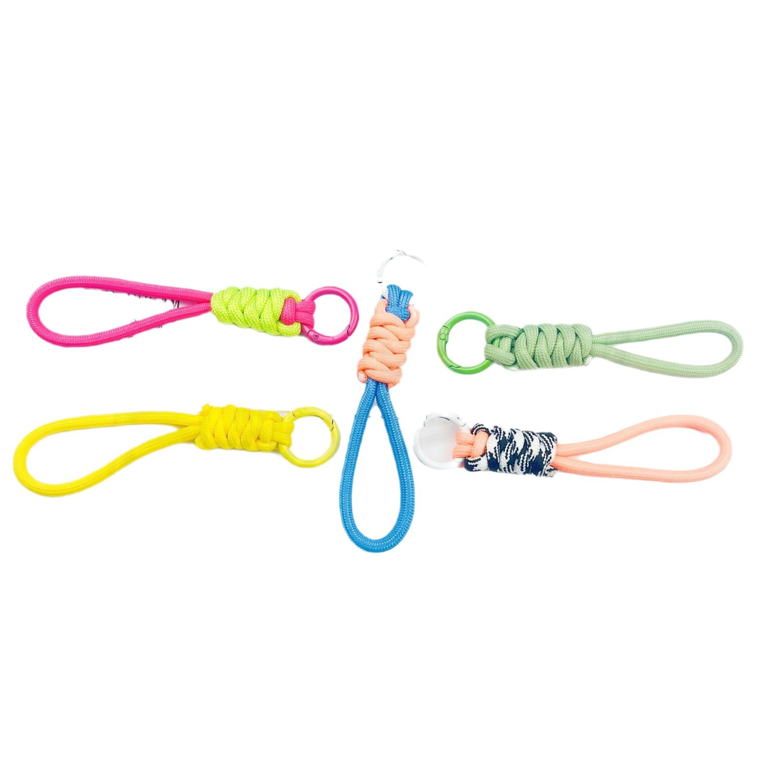 夺甲 TOLKA品牌编织手机挂绳糖果色迷你可拆打结钥匙扣短绳批发商详情7