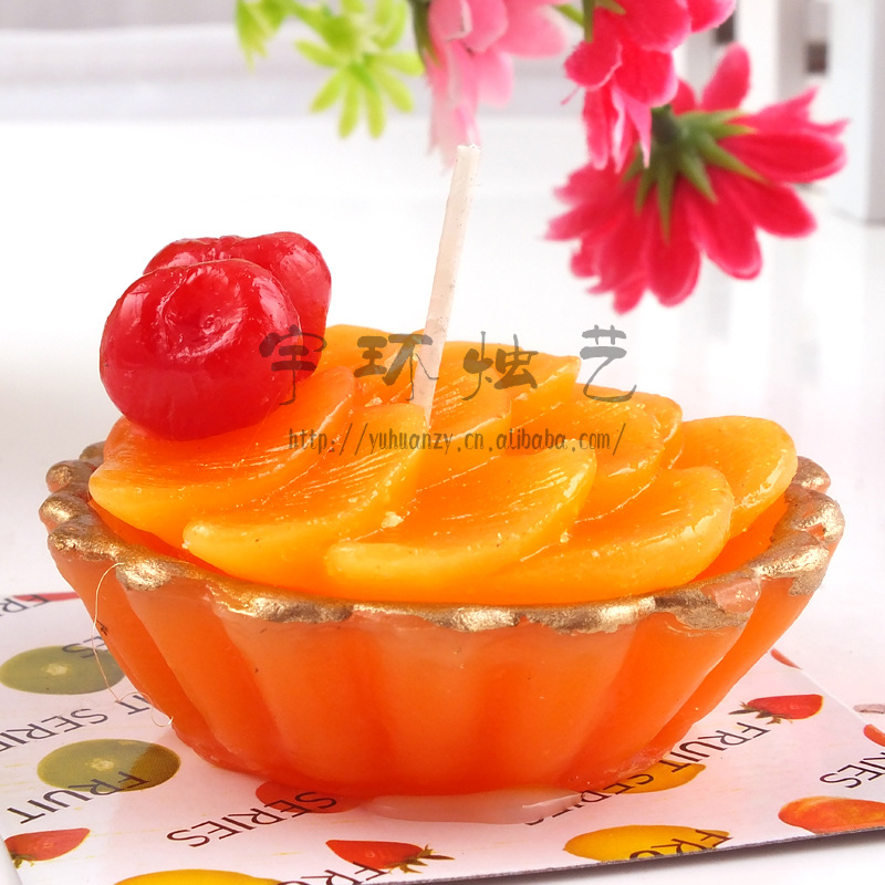Factory direct sales of candle simulation fruits. Birthday candles, scented candles, wedding candles pic 5