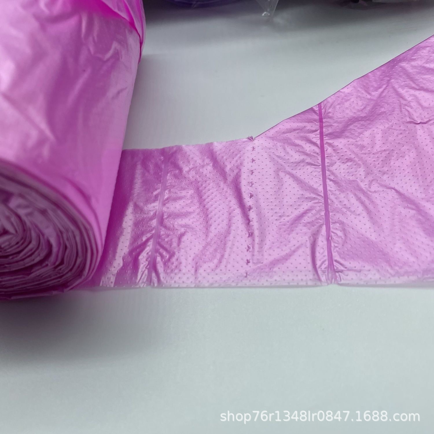 俊达一次性家用厨房客厅塑料袋加厚大号四色手提背心式垃圾袋厂家详情4