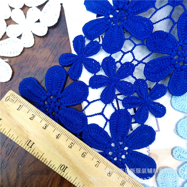 Factory direct sales of lace, milk silk water-soluble lace, classic clothing accessories, plum blossom embroidery. Colors available upon order pic 7