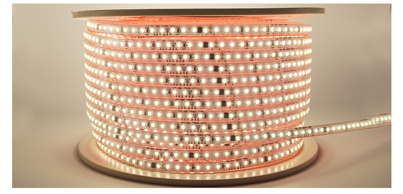 New indoor and outdoor waterproof light strips, 220V high-voltage LED light strips without driver, self-adhesive ultra-bright soft light strips pic 7