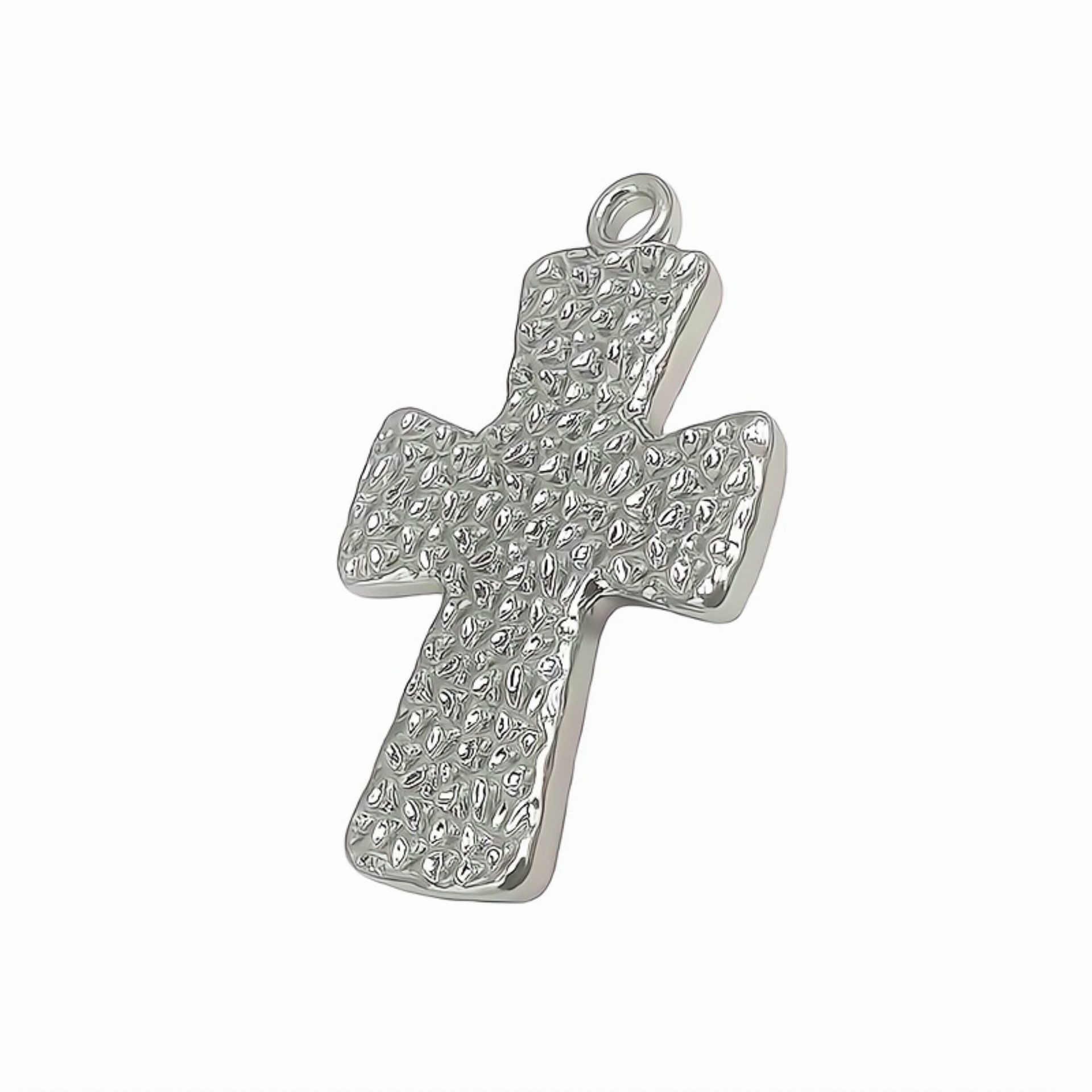 34*31mm new cross-shaped micro-inlaid acrylic pendant accessory, cross pendant earrings necklace pic 2