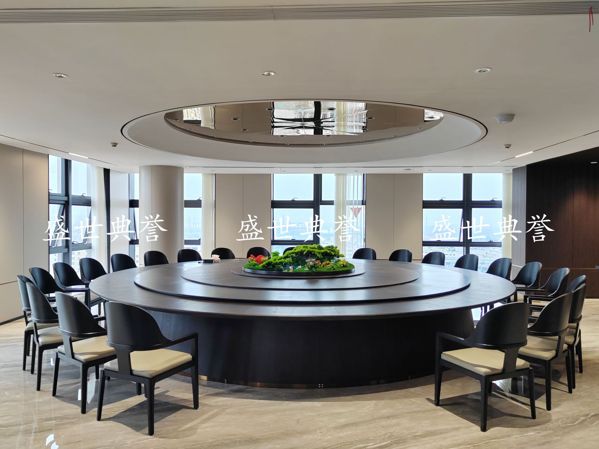 Xiamen International Hotel Solid wood dining tables and Chairs, internal club business reception solid wood chairs, designer light luxury chairs pic 8