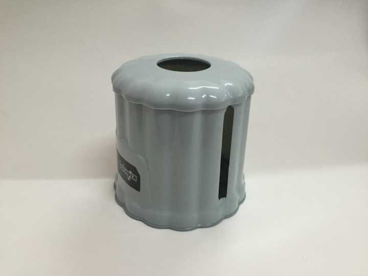 1151 Tissue box, plastic storage box, desktop paper roll, simple and elegant round dual-purpose tissue box pic 7