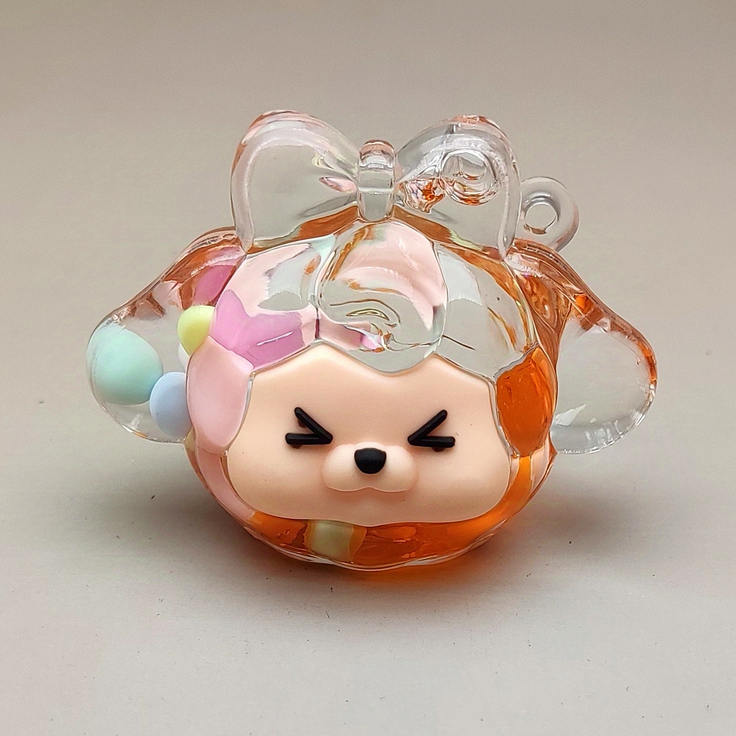 抖音爆款亚克力流沙糖豆kiki小狗钥匙扣桌面摆件创意橡皮擦详情3