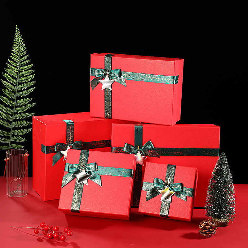 Black gift box, empty box, wholesale gift box, birthday souvenir gift box, present box, super large and high-end gift packaging box pic 17