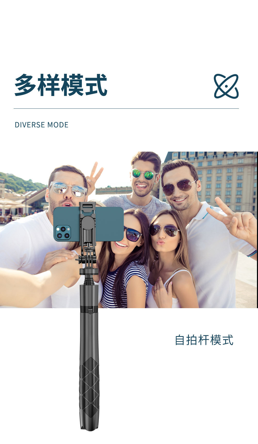 Wholesale selfie stick, mobile phone Bluetooth 1.6m, Douyin live streaming camera stand, multi-functional telescopic integrated tripod pic 15