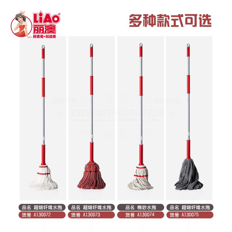 家用不锈钢滚轮式胶棉吸水海绵挤水拖把免手洗懒人拖布硬胶棉头详情8