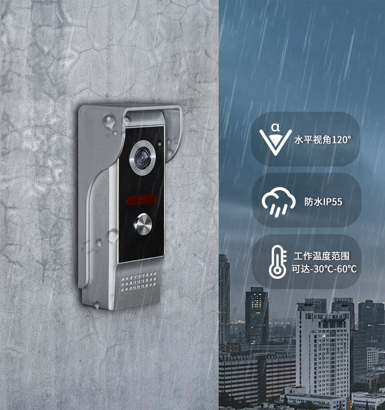 1080P digital high-definition WiFi video doorbell, mobile phone remote unlocking, motion detection smart doorbell pic 6