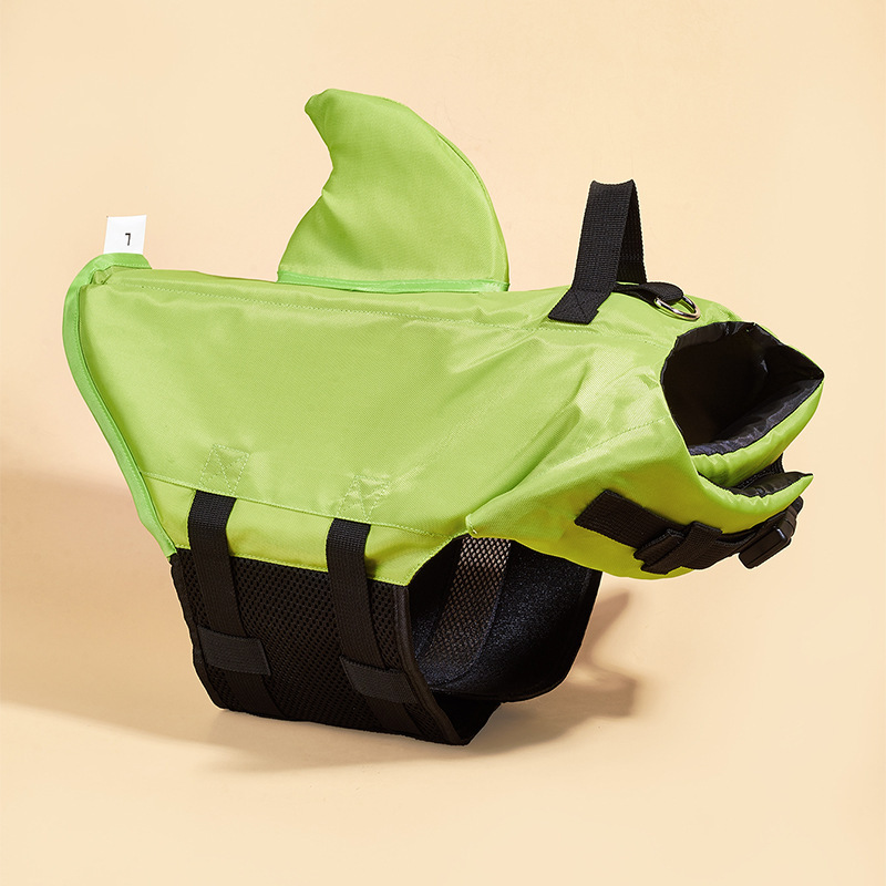 New pet clothing, shark fin dog swimsuits, large and small dog water entertainment fashion swimming pet life jackets pic 24