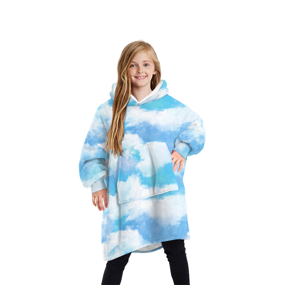 Europa y Estados Unidos comercio exterior ropa de hogar impresión digital 3D otoño invierno navidad caliente flock algodón una pieza padre hijo pijama sudadera pic 16