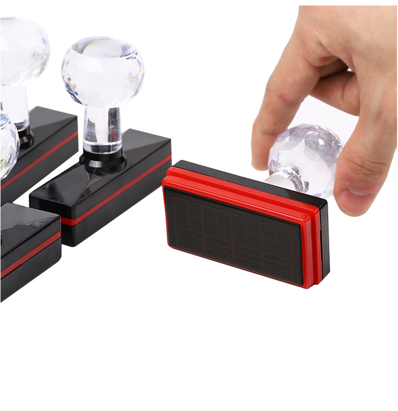 经典复古亚克力手柄塑料印章拼音英文花纹印章田字格系列学生印章详情15