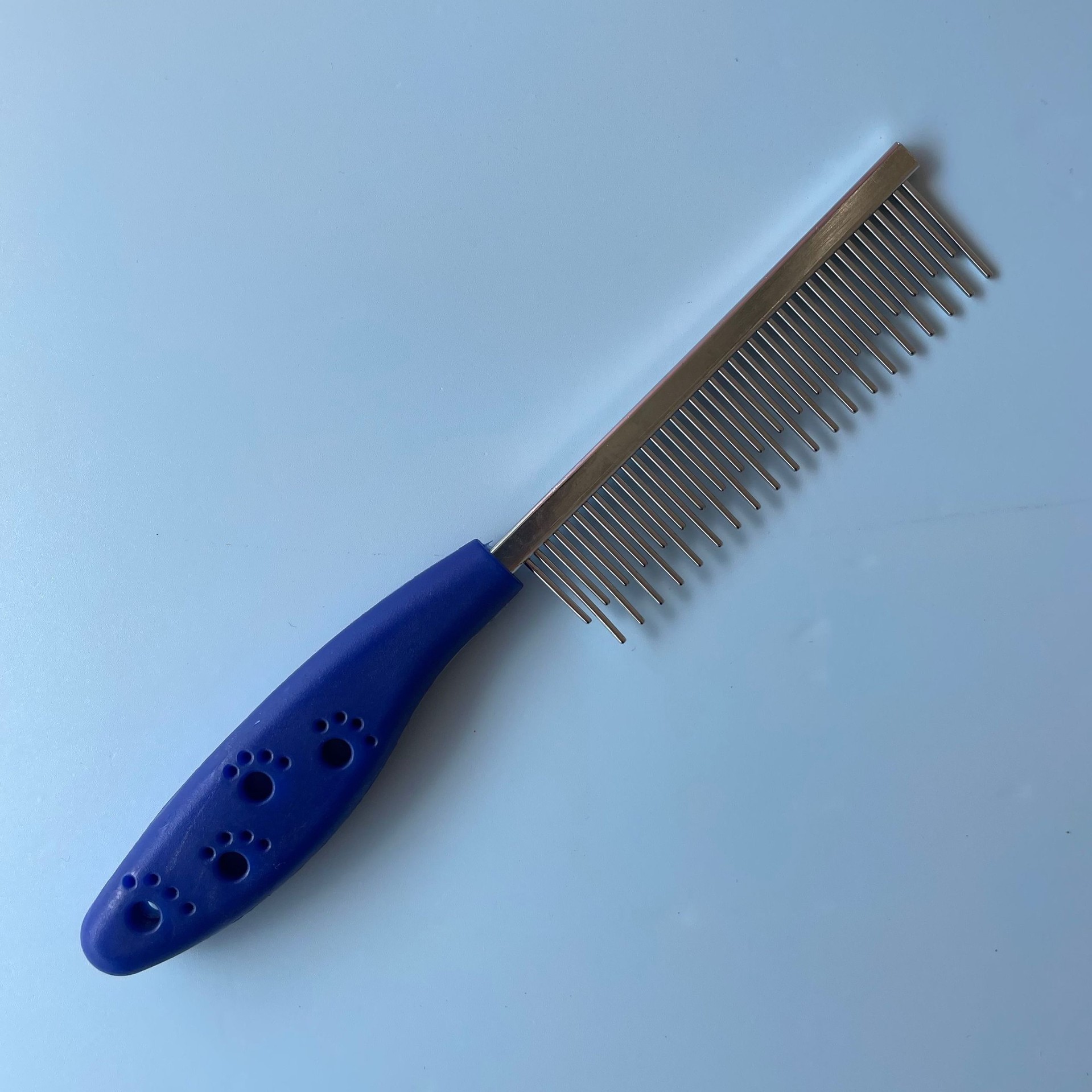 Cat needle comb, hair removal comb, long and short teeth single-row comb, stainless steel pet comb, dog grooming comb pic 8