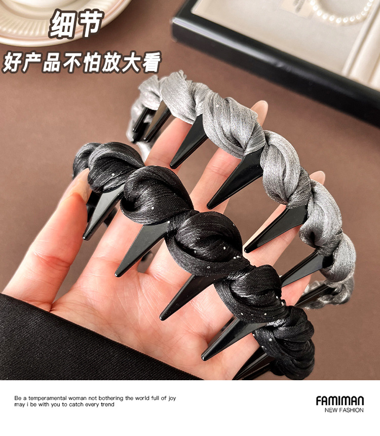 Paris Princess Hairband for Women, 2025 New style, high-end, stylish and fashionable face-washing hairpin, high top headband headwear pic 10