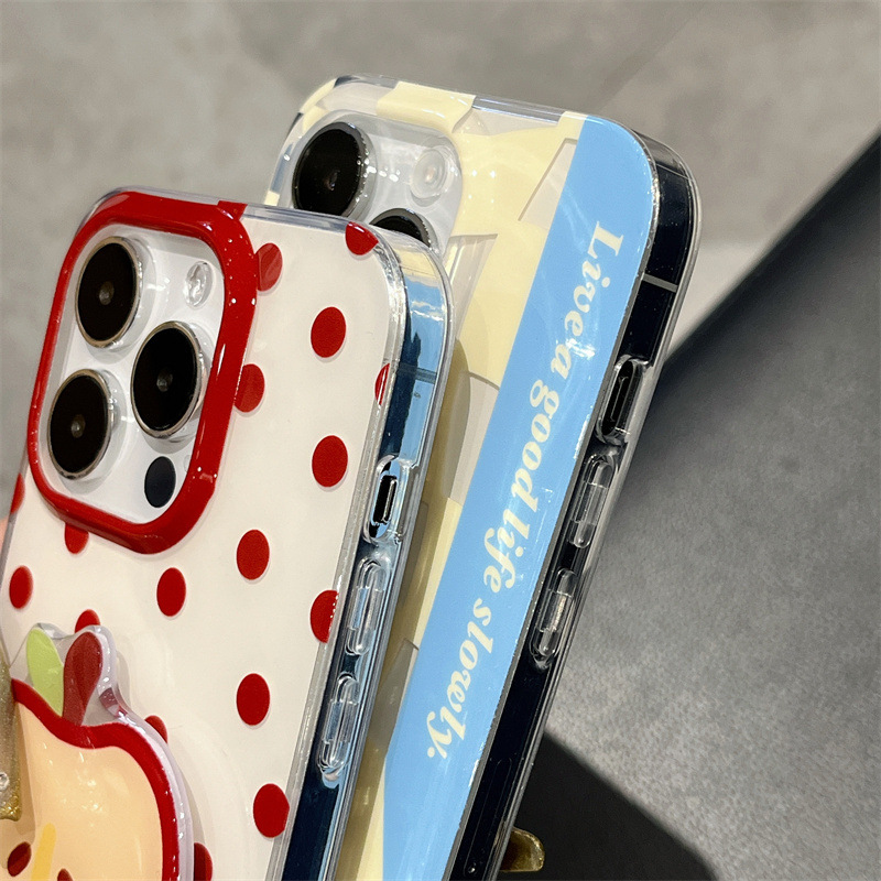 夏日清新波点双层适用iPhone15ProMax苹果14/13/12手机壳新款防摔详情9