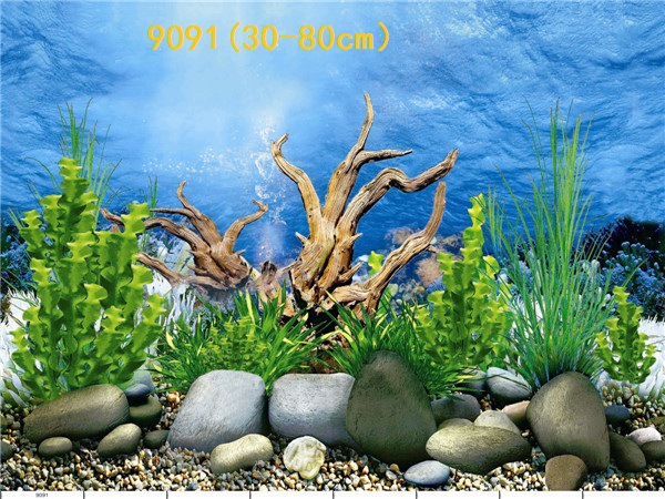 30cm tall, single-sided thin aquarium fish tank background painting, aquarium equipment and supplies glass sticker background painting pic 74