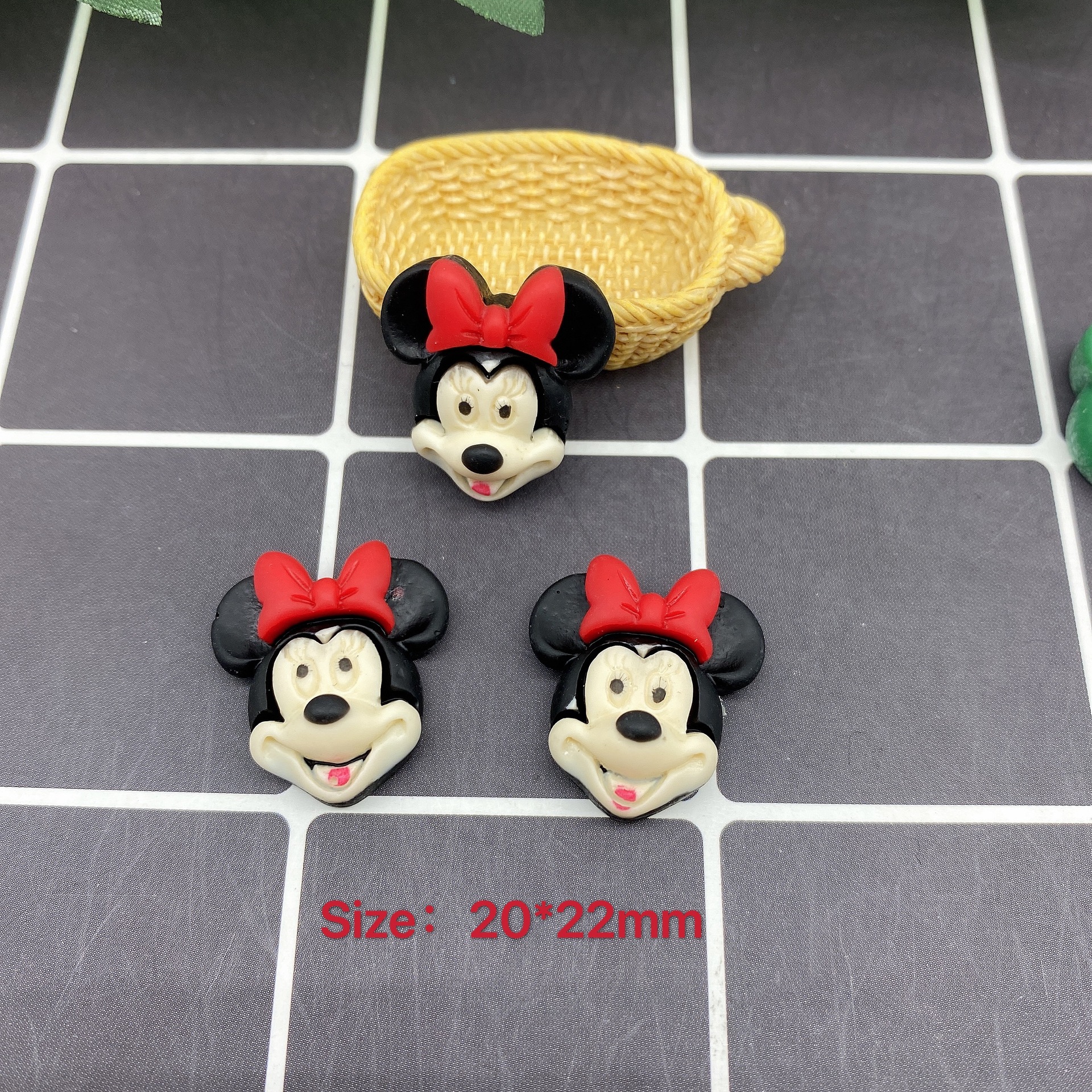 树脂配件饰品帽子贴片史莱姆内放DIY日韩风哑光笑脸厂家直销详情38