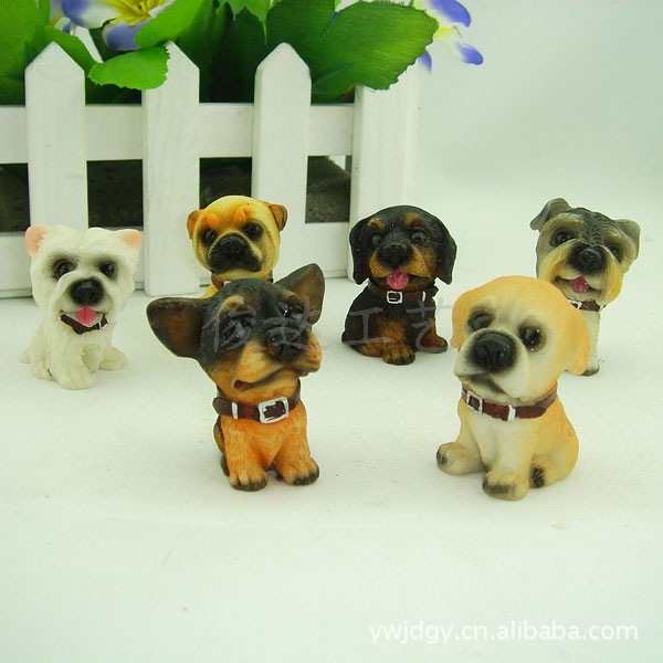 Resin craft ornaments for 12 dogs, small dog sets, gift scene ornaments, resin handicrafts wholesale pic 3