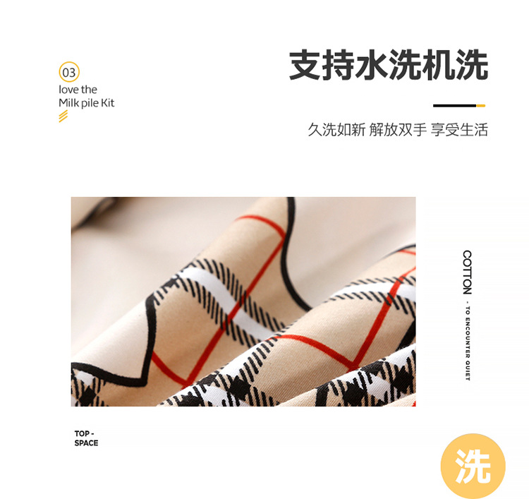 Wholesale of simple pure cotton matte four-piece set, thickened and fresh bed sheet and duvet cover, dormitory three-piece set and bedding pic 8