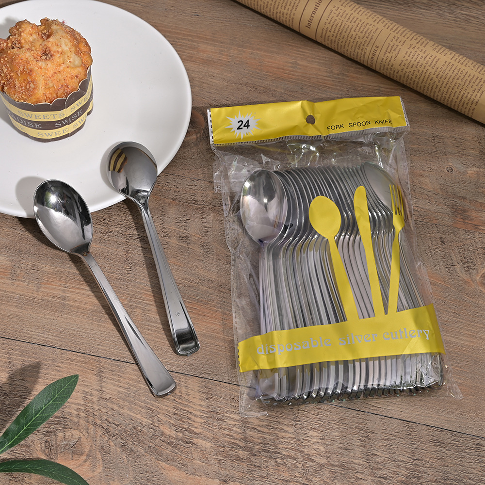 24 sets of multiple selectable spoon sets for cake shops, desserts, tableware and spoons, wholesale from the manufacturer pic 7