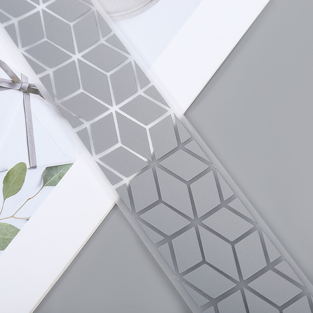 双面亮银反光条夜间服装警示条高亮反光条热帖膜反光布衣服详情7