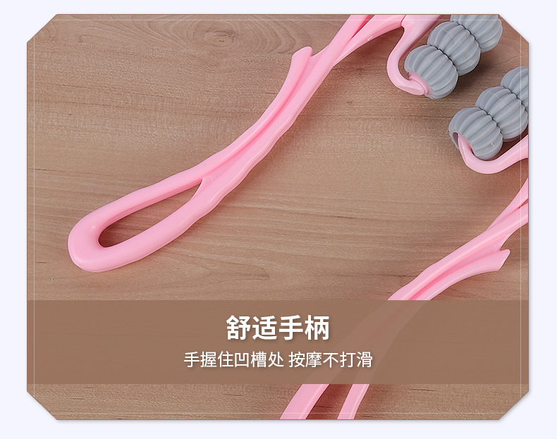 Circular massage wheel cervical massager, manual massage for the neck and shoulders, six-wheel massager with neck clamping pic 8