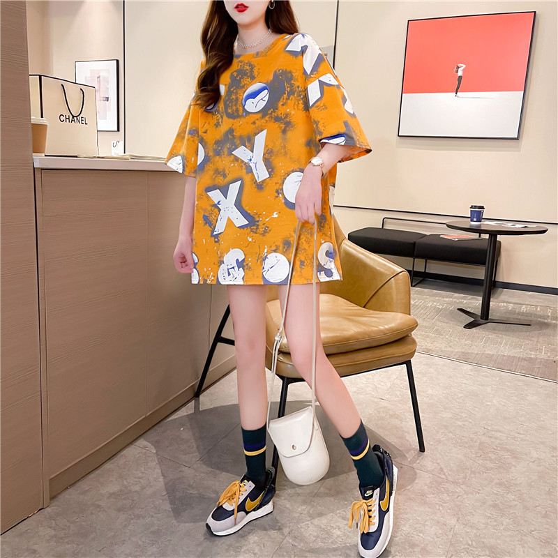 2021新款网红ins超火短袖t恤女装春夏潮情侣装大码宽松上衣详情8