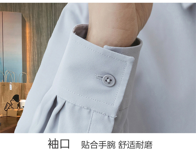 2024 primavera/otoño nuevo manga larga blusa blanca para hombres versión coreana blusa suelta abrigos moda masculina una generación de cabello pic 30