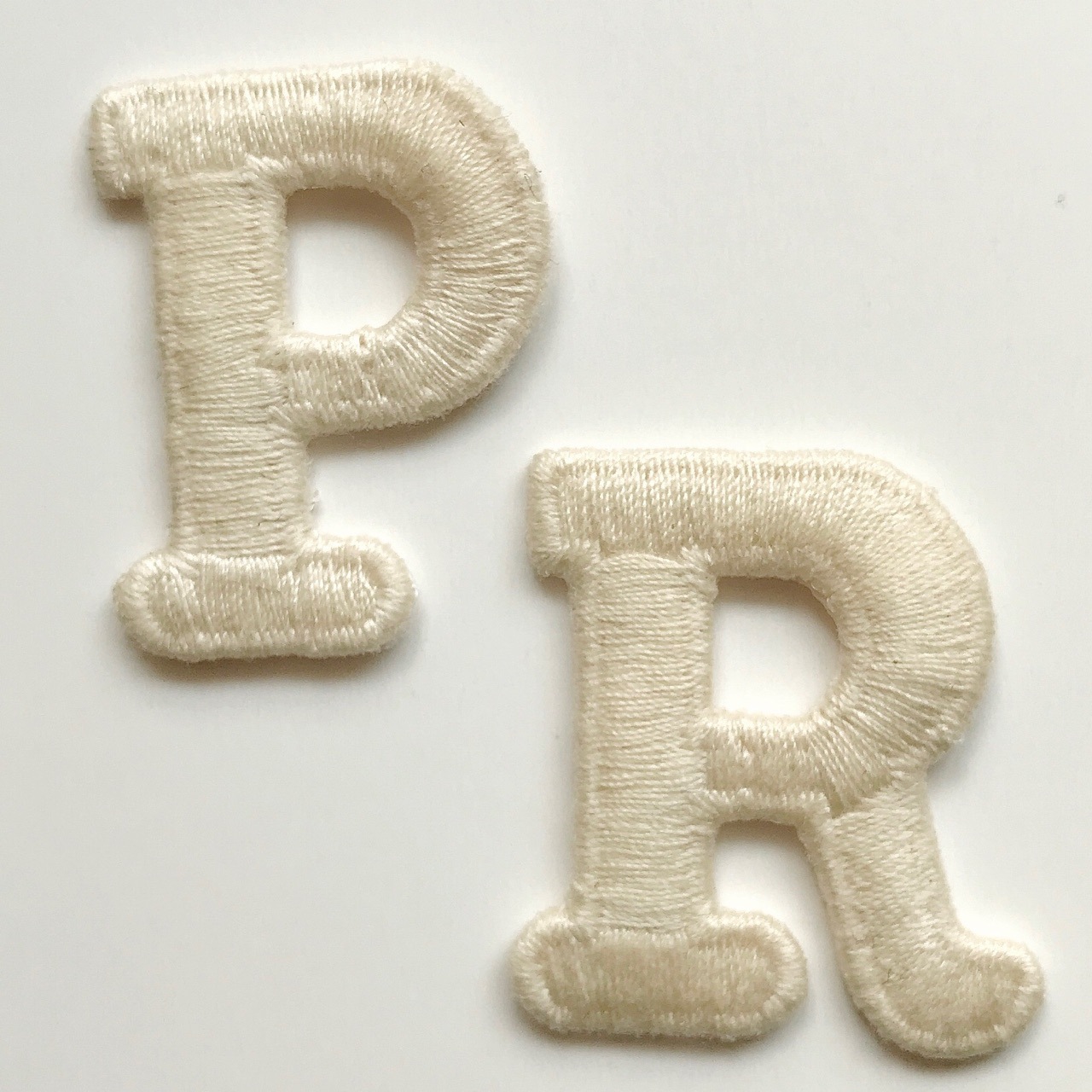 辅料刺绣花DIY布贴S水溶英文字母R刺绣帽子徽章P刺绣logo补丁贴C详情3