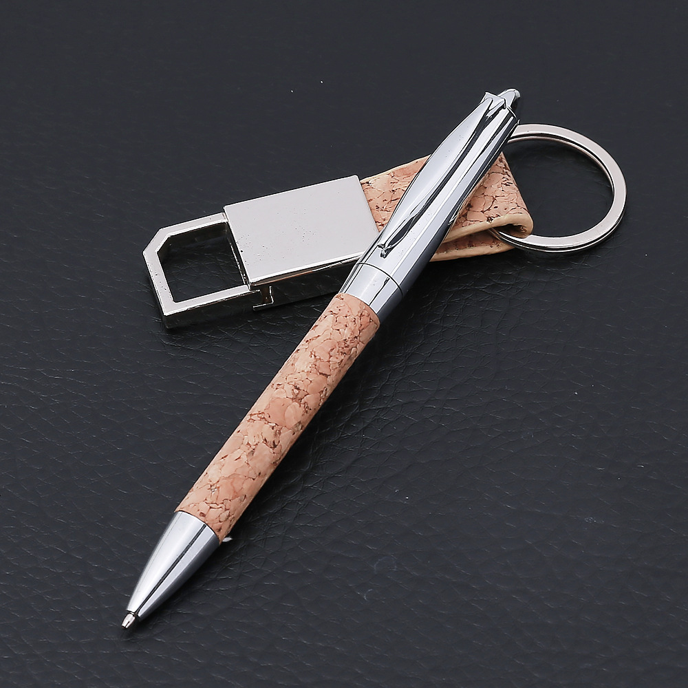 Creative cork keychain set, A7 notebook gift set for corporate year-end party gifts pic 7