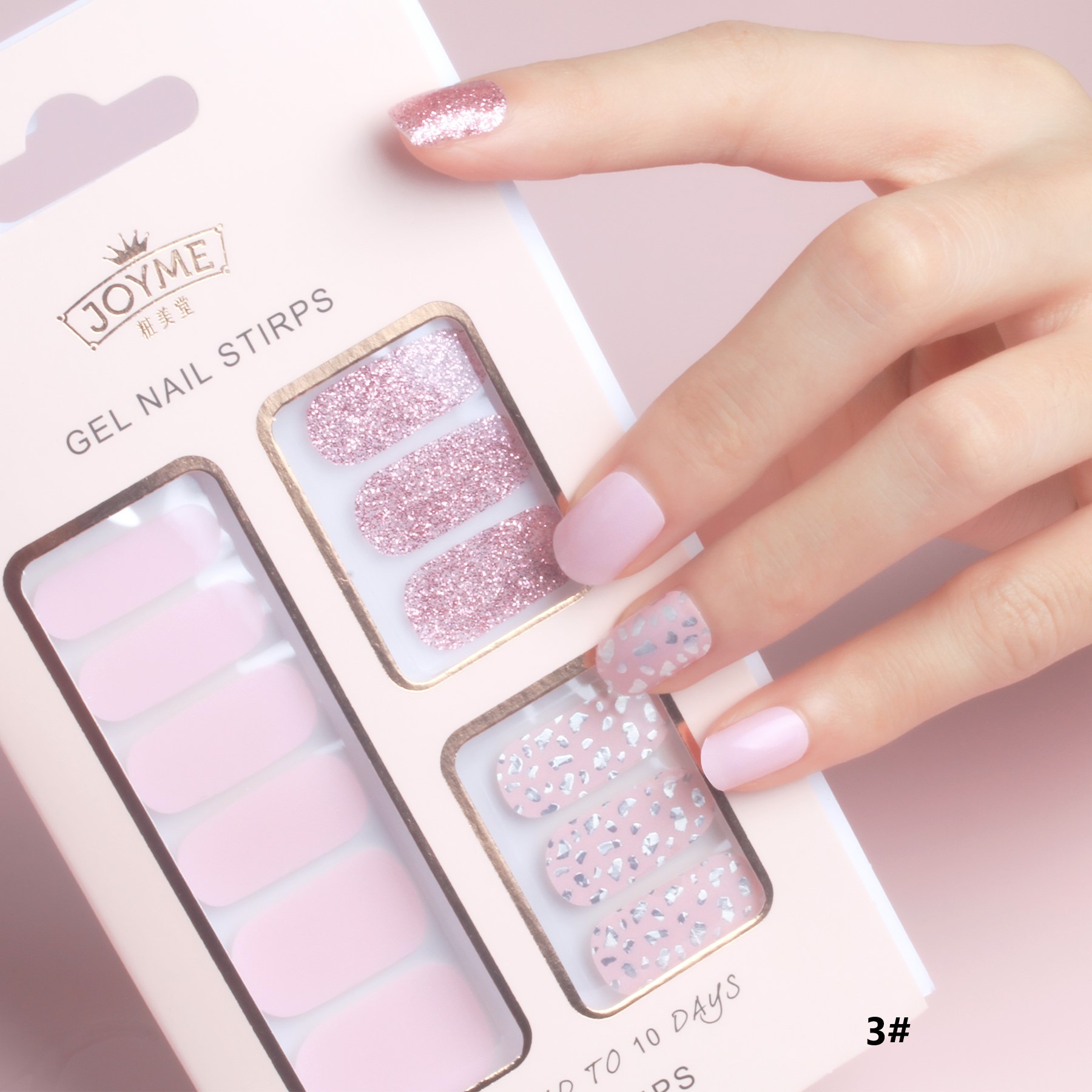 Custom-made 12-piece box set of waterproof nail stickers that are popular among Internet celebrities pic 15
