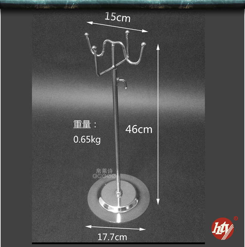 【 Durable 】 Metal bag hanger, four-hook bag display stand, handbag bag display stand pic 17