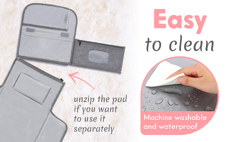 新生儿隔尿垫防水防尿多功能便捷外出隔尿垫能带湿纸巾婴儿换尿布详情5