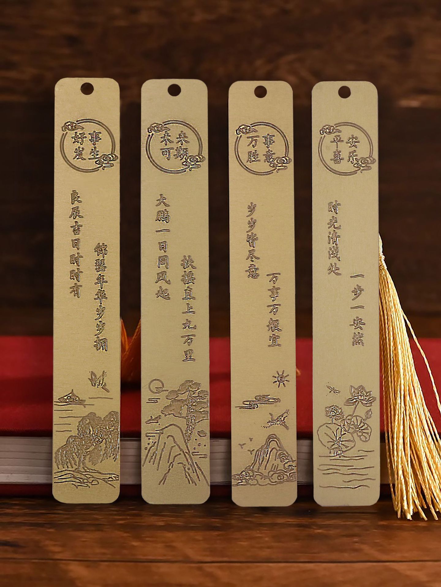 Customized bookmark cultural and creative gifts with a sense of high-end creativity, Chinese-style graduation commemorative gifts for students, and a metal bookmark gift box pic 5