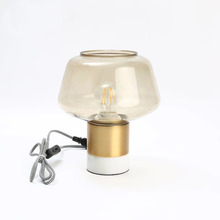 American-style creative ceramic gourd table lamp, bedside lamp, retro living room and study decorative lamp, simple American-style lighting fixtures, European style pic 6