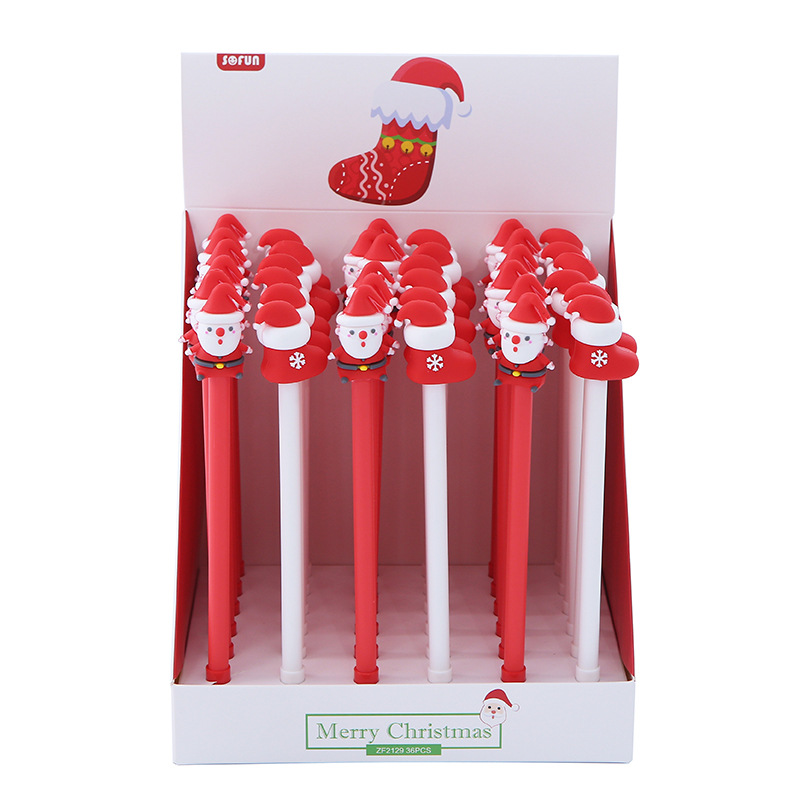 ZF2129 Cute and creative Christmas gel Pen, Cartoon Festival gift, signature pen, student stationery wholesale pic 20