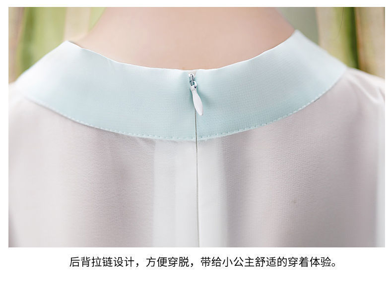 汉服女童超仙古装襦裙薄款风儿童连衣裙小女孩古风童装唐装夏汉服详情17