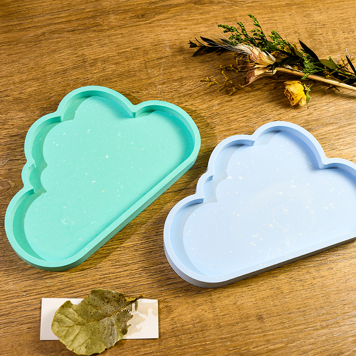 diy水晶滴胶模具镜面云朵碟子硅胶模具家居饰品展示盒详情3