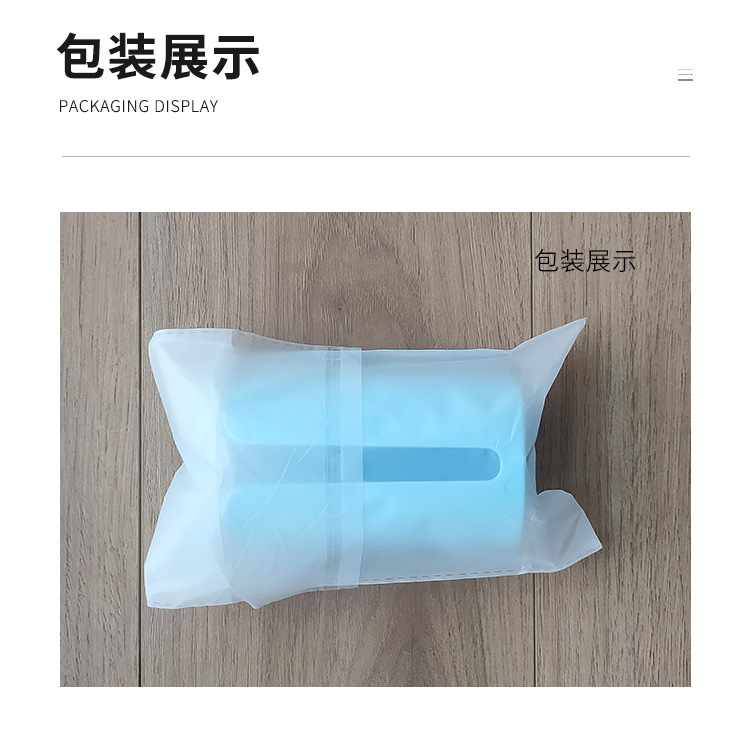 Creative non-perforated garbage bag storage box, kitchen wall-mounted garbage bag box, extractable plastic bag storage box pic 39