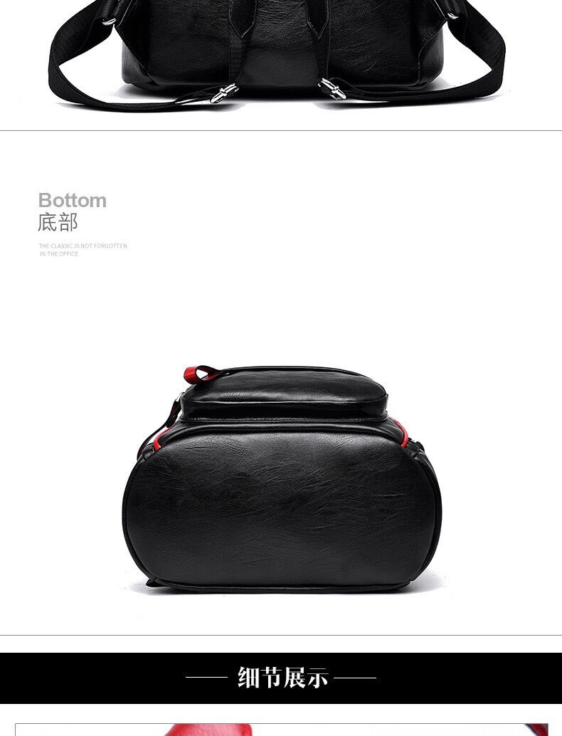 A 2021 new soft pu trendy backpack for girls, a Korean-style schoolbag for girls, a versatile backpack for travel and leisure pic 18