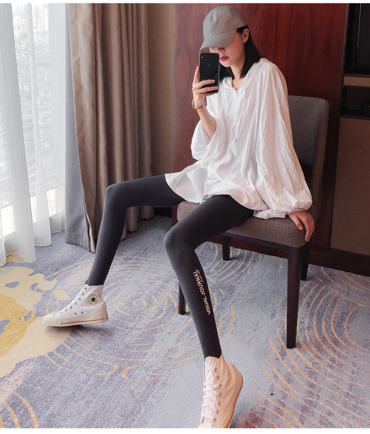Shark skin leggings for women to wear outside in spring and autumn, high-waisted shark pants wholesale, thin slimming legs and lifting buttocks yoga Barbie pants pic 20