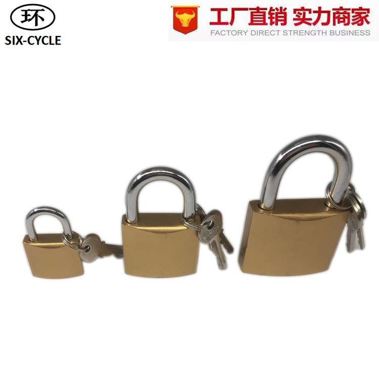 Huan brand manufacturer wholesale imitation copper lock heads, Pujiang padlocks, iron padlocks, lock heads imitation copper padlocks pic 5
