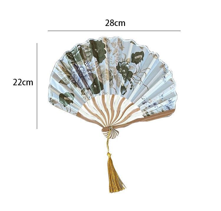中国风水墨折扇新中式古典复古旗袍道具夏季随身便携古风折叠扇子详情16