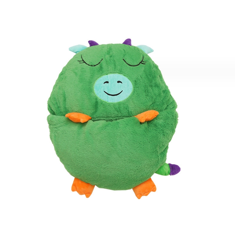 粉色小孩保暖被 薄动物图案嬰童睡袋 黄色防踢袋宝宝连体儿童睡袋详情3