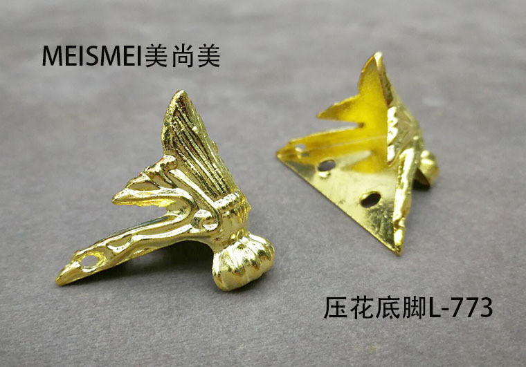 Antique base furniture, hardware base, wooden box, gift box, corner guard, alloy base, bronze color base, 1.2cm-3cm pic 22