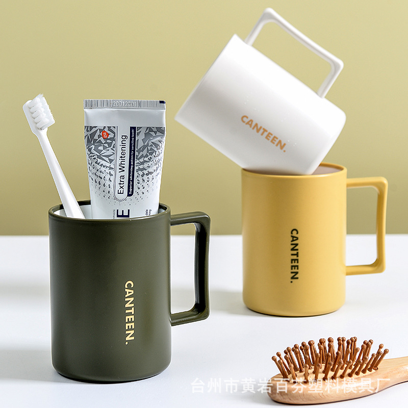 Transparent thickened washbasin cup, hotel brushing cup, homestay toothbrush cup, plastic cup, simple toothed cylinder without handle pic 6